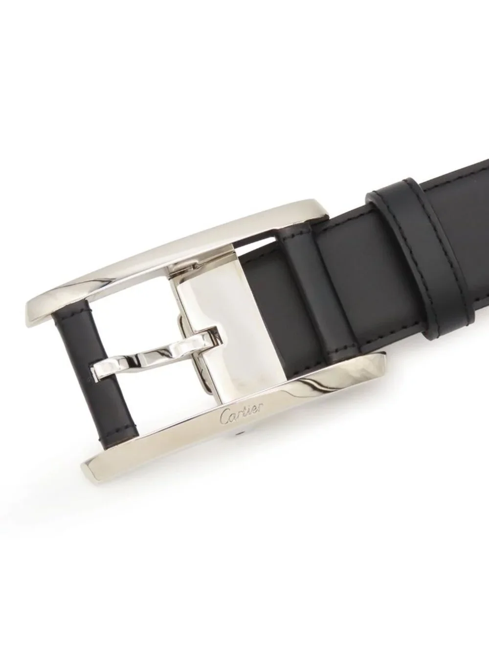 Cartier Tank Black Leather Belt
